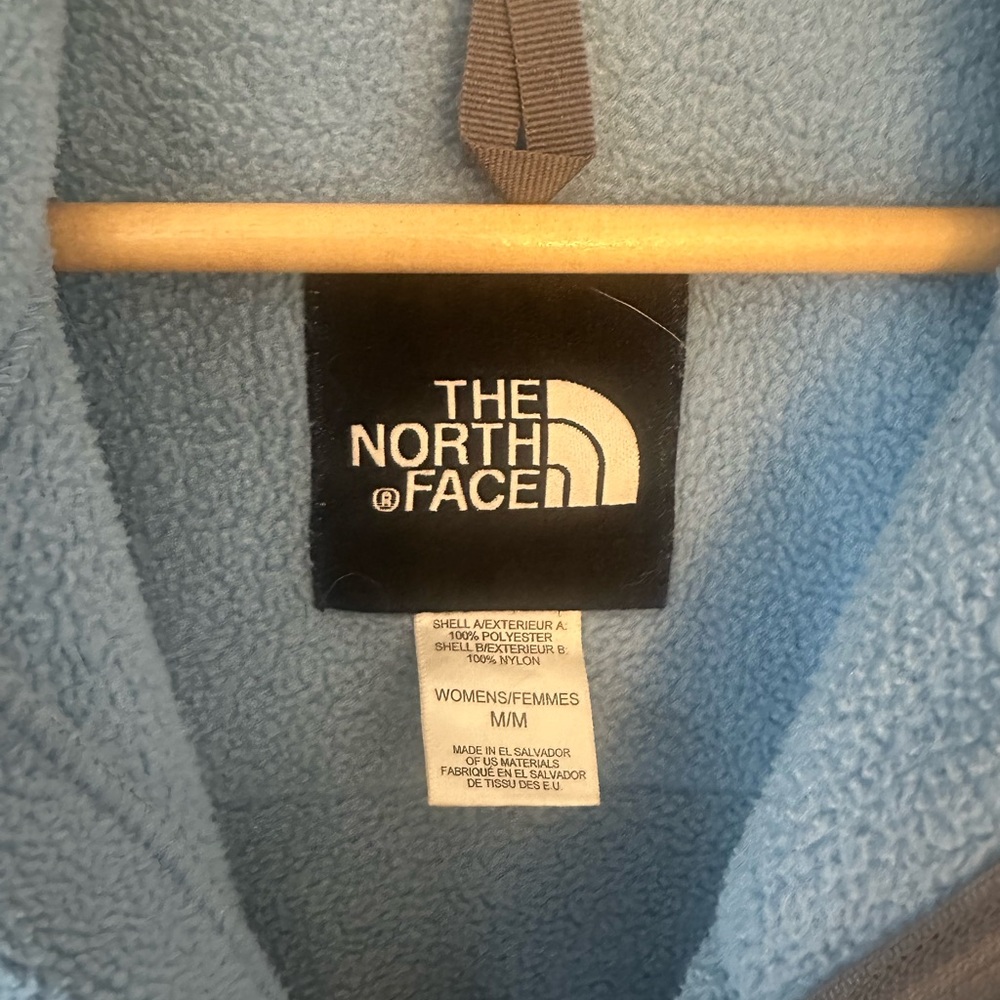 Vintage y2k North Face Denali Fleece Baby Blue / Gray - Picture 4 of 4